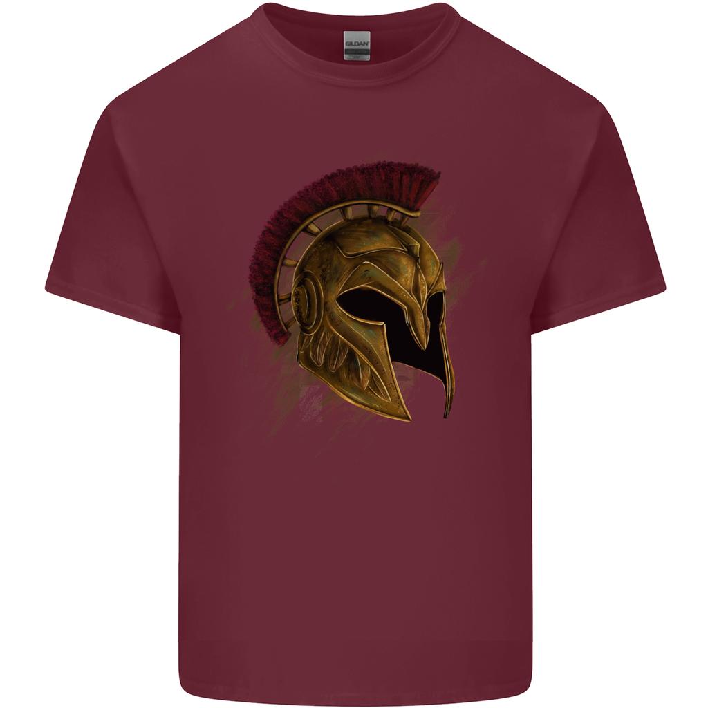 Spartan Helmet Gym Bodybuilding Training Unisexs Light Cotton TShirt