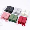 Paper Bowknot Ribbon Ring Earring Storage Case High-end Jewelry Packaging Case Portable Gift Box