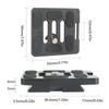 High Strength Aluminum Quick Release Plate With 3 Screw Mounting Channel And Anti Slip Feet For TY50X Tripods