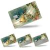 4PCS Slim Waterproof Credit/Debit Card Stickers - Funny Food Coupons, Personalized Decor