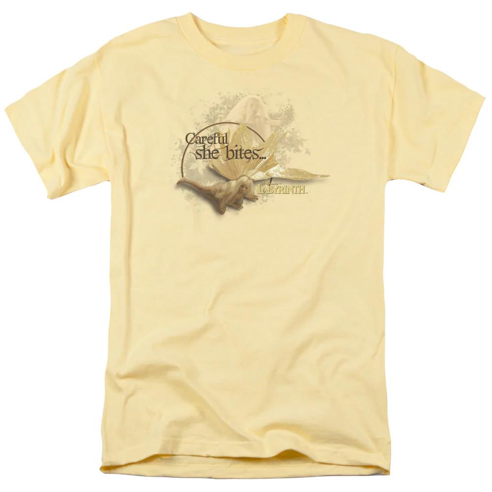 

Labyrinth She Bites Mens T Shirt Yellow 3XL