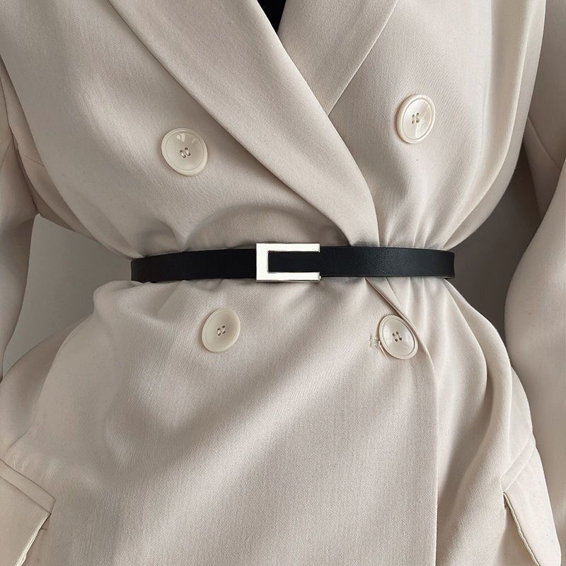 Black Pu Fashionable Waist Belt For Women Ideal For Suits And Coats In 2023 Autumn