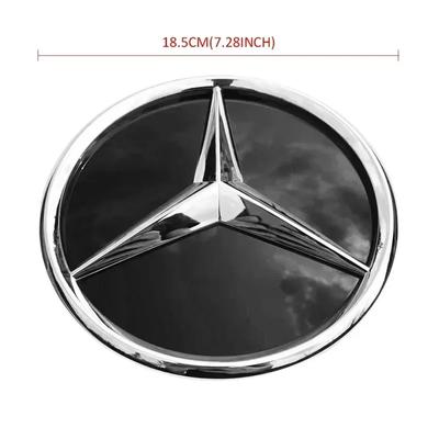 Automobilio lipdukas Mercedes Benz 3D ABS logotipas Žvaigždės logotipas ant priekinių grotelių ženklelis veidrodžio apačia Mercedes-Benz skirtas Mercedes-Benz W17