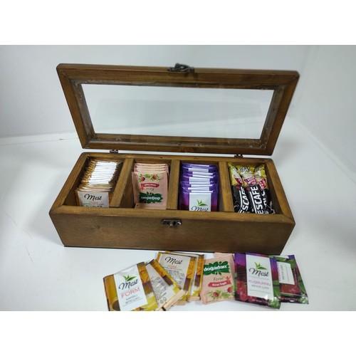 

Wood Retro Woodretro Деревянная коробка для хранения и организации чая/кофе Цвет ореха