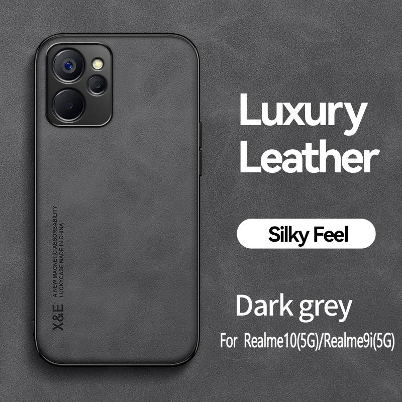 For OPPO Realme 9i 2022 Case Luxury Magnetic Leather Car Holder Phone Case For Realmi 9i 9 i MX349 6.6'' Shockproof Back Cover