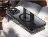 Transparent Magnetic Suction iPhone 16 Pro Max Case with Metal Airbag Protection