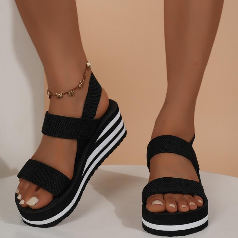 Fashion 2025 New Women Leisure Sandals Summer Wedges Shoes Soft EVA Sole Light Weight Slingback Style Female Daily Walking Sandalias