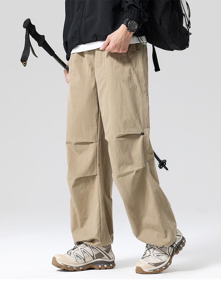 Outdoor Sports Workwear, Paratrooper Pants, Straight Leg Pants, Men's Casual Pants