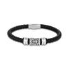Personalized Norse Viking Runes Amulet Bracelet Leather Wristband With Futhark Rune Bead In Your Choice Viking Jewelry