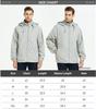 Men's Waterproof Windproof Outdoor Hooded Soft Shell Jacket for Autumn/Winter