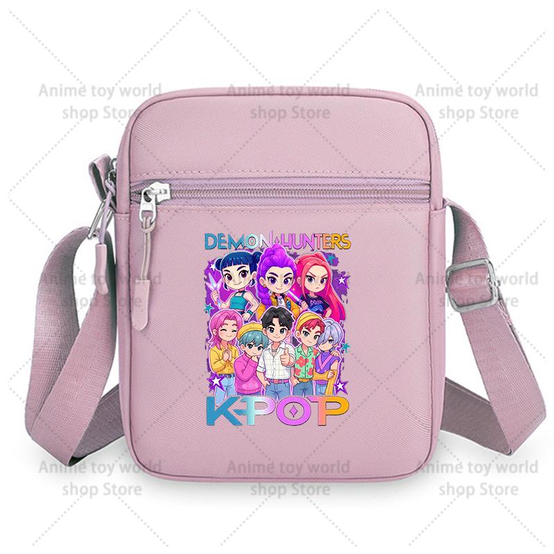 Langlebige KPop Dämonenjäger Mädchen Umhängetaschen Nylon Kleine Umhängetasche Kawaii Oxford Messenger Seitliche Sling-Tasche Ehemann Dame Brusttasche