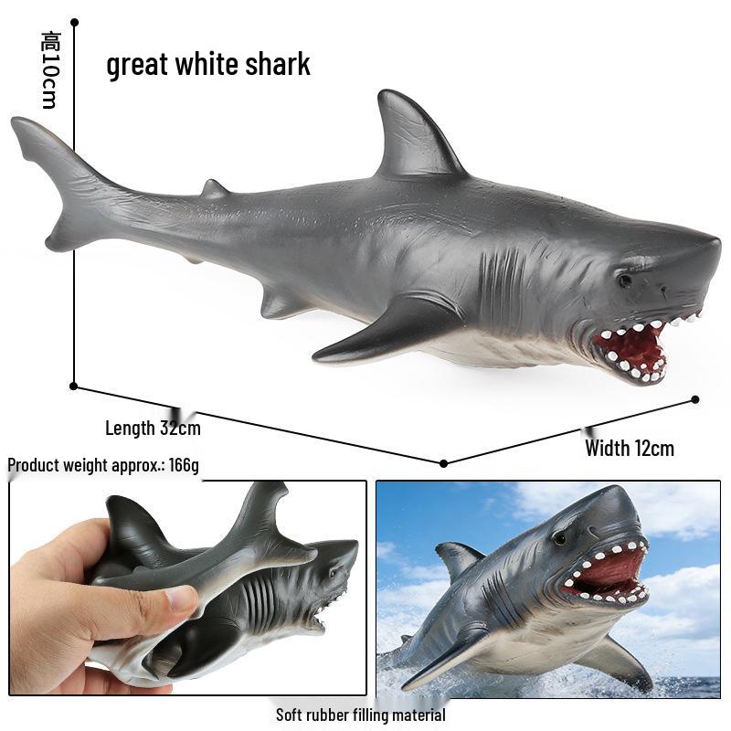 Marine Animal Simulation Toy Set: Sea Cucumber, Beluga Dolphin - Soft Rubber Models for Children's Learning & Decor.