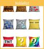 Minecraft Pillowcase Sofa Cushion Cover Bright Colorful Garden Decor Featuring Steve And Creeper
