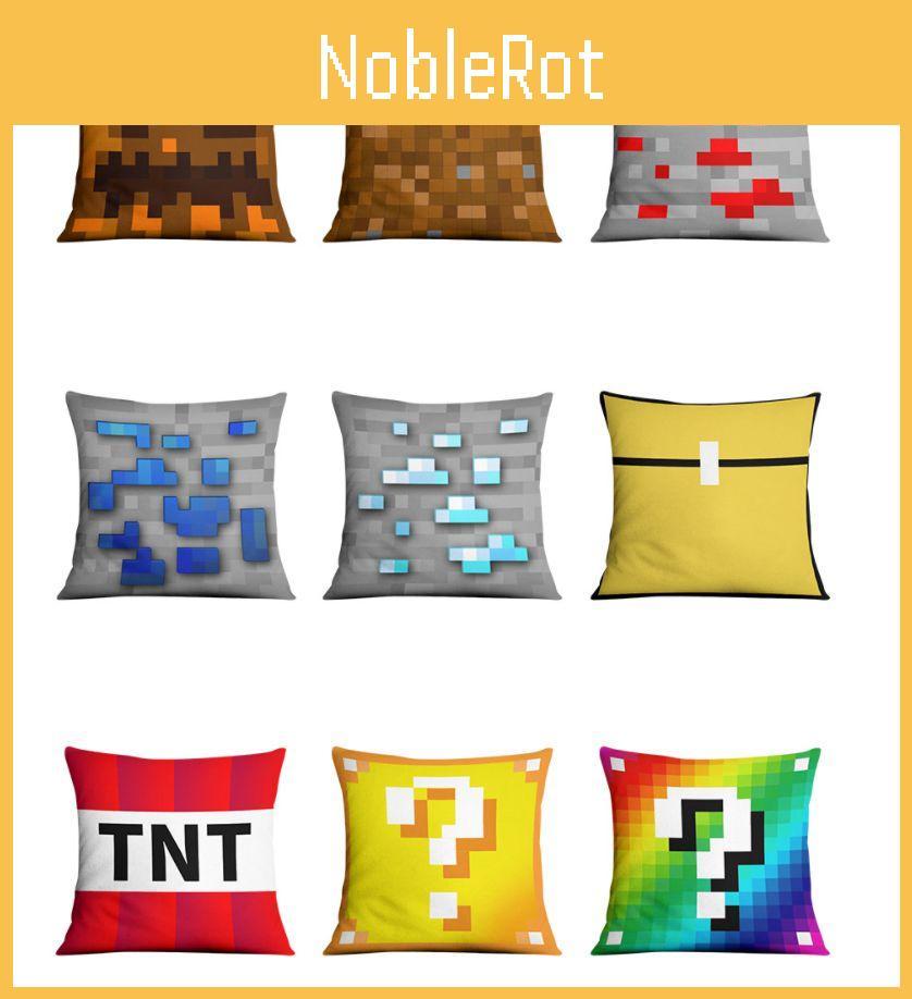Minecraft Pillowcase Sofa Cushion Cover Bright Colorful Garden Decor Featuring Steve And Creeper