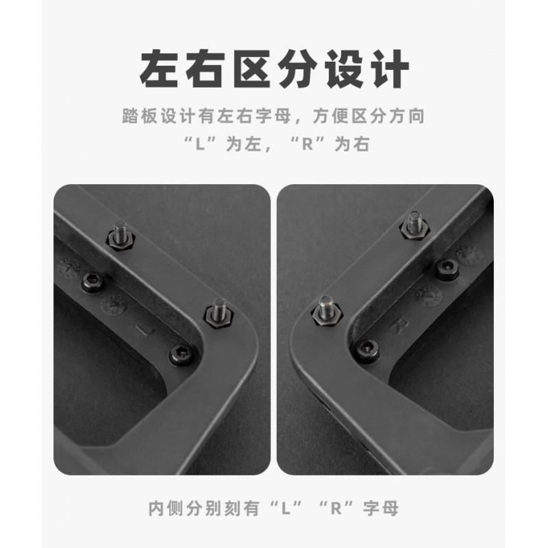 Mountain Bike Pedals With Nylon Body Triple Sealed Bearings Wide Anti-Slip Platform Off-Road Cycling