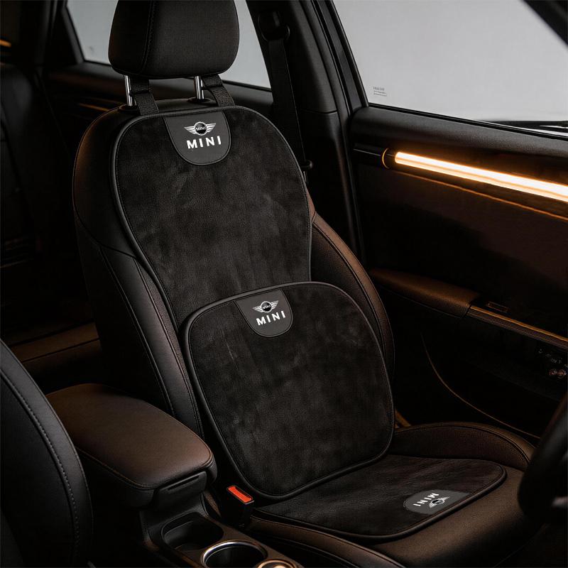 Pokrowiec na fotel samochodowy Miękki pluszowy ochraniacz na poduszkę Akcesoria do kołpaka dla MINI JCW Cabrio Cooper Countryman Aceman Clubman Coupe