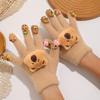 Cute Winter Gloves With Cute Kapibara Decorations, Autumn And Winter Gloves, Finger-Splitting Gloves, Top Choices For Gifts