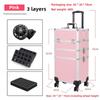 Multi-layer Trolley Box Large Capacity Cosmetic Case Trolley Portable Eyelash Nail Art and Tattoo Embroidery Toolbox