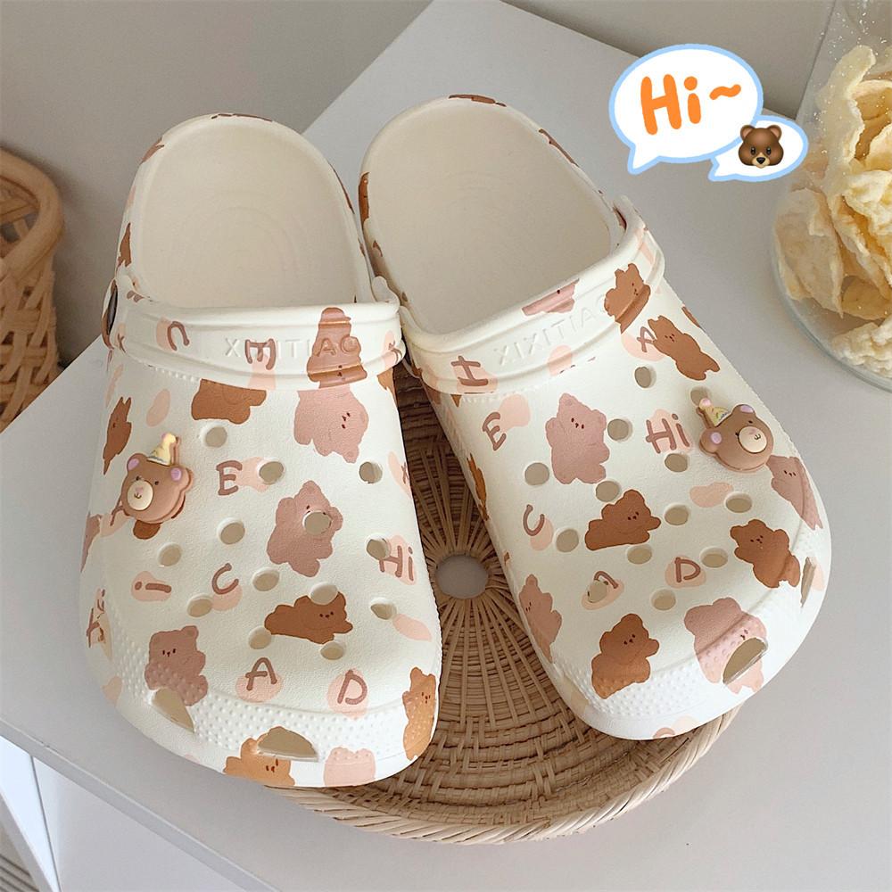 Fashion Slippers Casual Summer Women's Shoes Cover Toe Platform Shale Female Beach Slides Luxury Flat Sabot Fashion House Slippers Platf