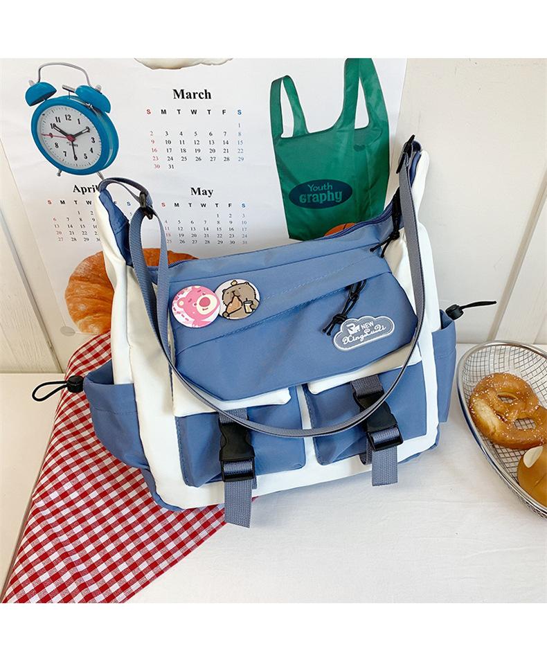 2025 New Student Girl Japanese Cute Large-capacity Bag Casual Versatile Portable Messenger Bag