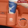 Suitable for Toyota Car Door Cup Holder, Rear Seat Cup Holder, Leather Storage, Corolla, Yaris, Prius, Camry, Auris Avensis Car