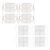 16pcs Electrode Patch Self Adhesive Reusable Replacement  Electrode Pad for TENS Machine 1.6 I