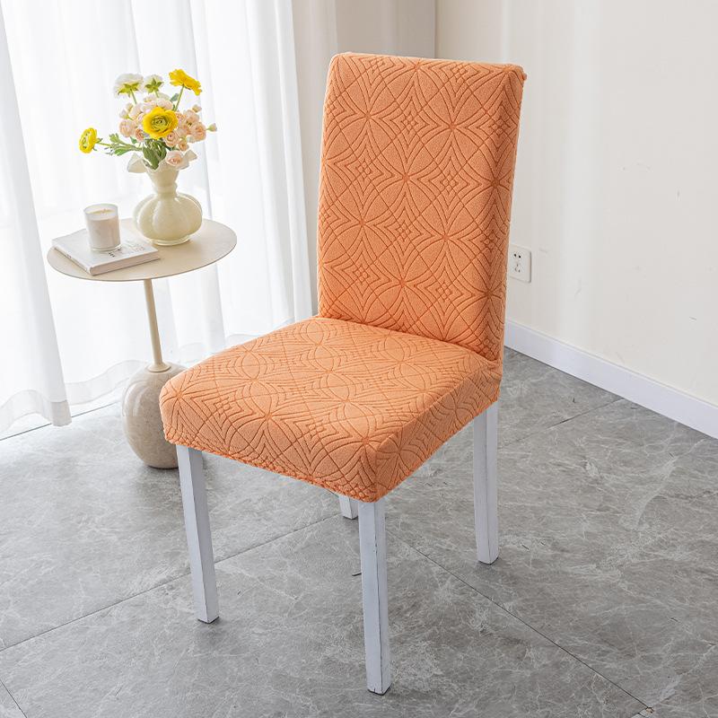 Straight Back Chair Cover Simple Thickened Universal Chair Set Dining Table Chair Cover Chair Cushion Set Hotel Solid Wood Stool Set