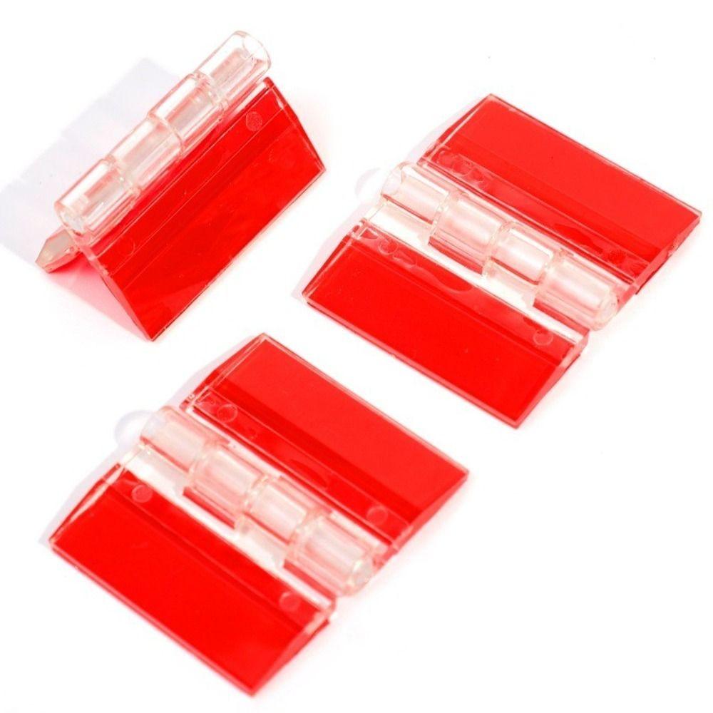 New Self-Adhesive Folding Hinge Transparent DIY Door Hinges Acrylic Fixing Hinge for Cabinet Drawer Jewelry Boxes
