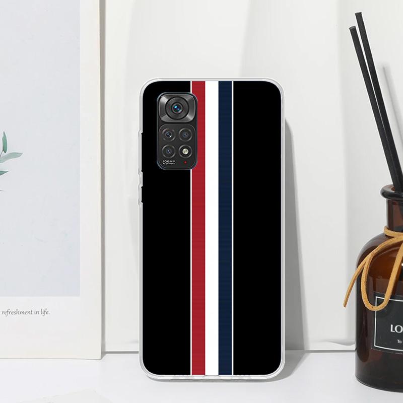 Luxury Sports Line Cool Stripes Phone Case For Xiaomi Redmi Note 15 13 14S 14 Pro Plus 12S 11S 10S 12 11E 10 11T Art Fundas Back