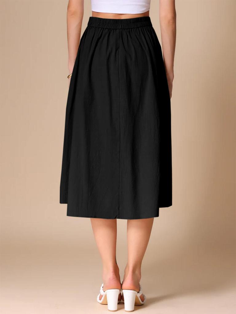 High-Waisted Versatile Summer Long Skirt – Casual and Elegant