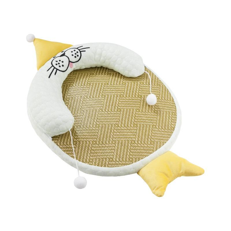 

Summer Cool Ice Pet Cushion Breathable Heat Relief Sleeping Mat for Dogs Cats Home Nest Accessories зелений