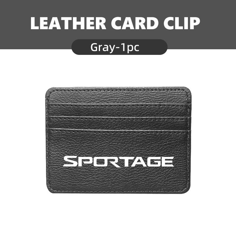 RVGH1 Portable Leather Multi Slot Credit Card Holder Wallet Gift For KIA Sportage 2016 2017 2018 Sephia Stonic Carens
