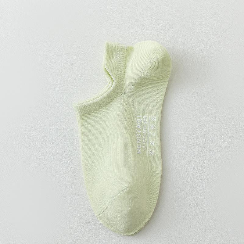 Women's Summer Thin Short Socks, Anti-slip and Non-dropping Heel Cotton Socks, Shallow Mouth Invisible Boat Socks, Women's Socks