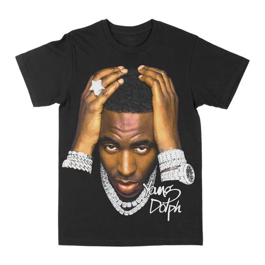 Young Dolph Unisex Cotton TShirt Streetwear Casual Cool XL