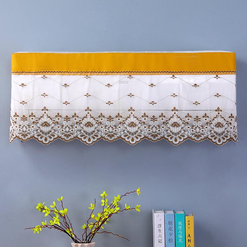 1PC Polyester Wall Mounted Anti-dust Cover Gauze Curtain Air Conditioning Cover