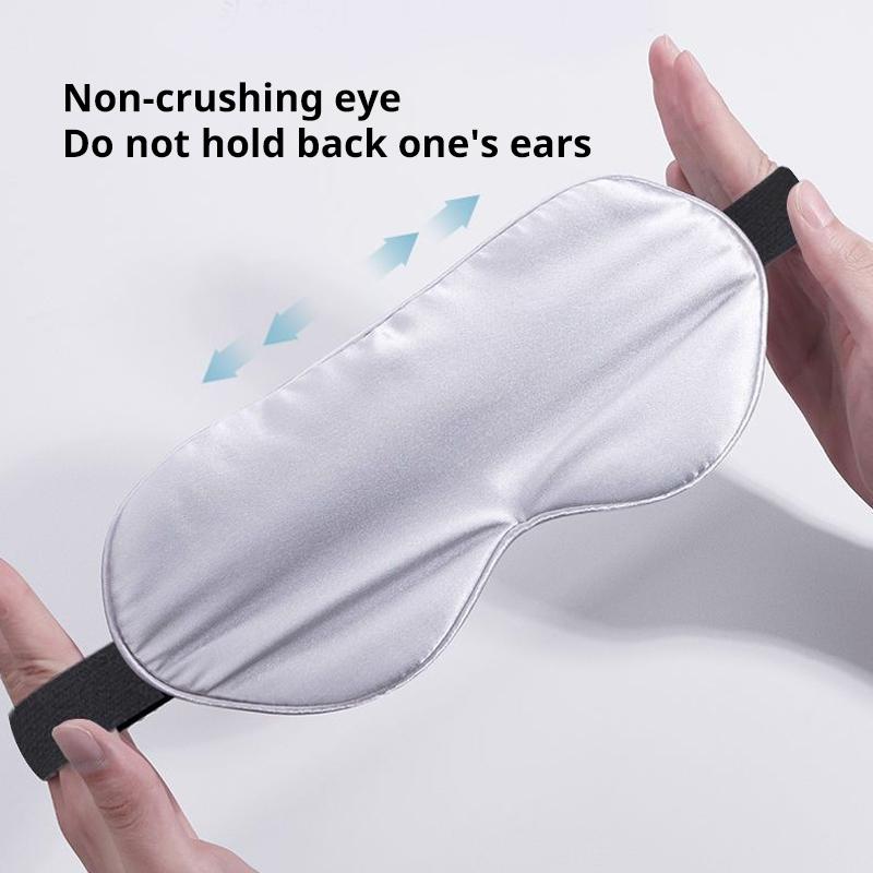 Durable And Safe Sleep Light Blocking Eye Mask And Gel Cold Ice Pack Double-Sided Ice Silk Warm Cool Sleep Eye Mask For Travel Sleeping