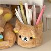 Rilakkuma Plushes Pencil Holder Cosmetics Pen Container Kawaii Desk Accessories Office Organizer Kid Stationery Storage Box Gift