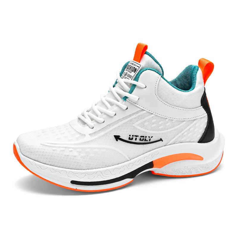 

Баскетбольные кроссовки мужские с высоким верхом для занятий спортом на открытом воздухе удобные тренировочные теннисные кроссовки модные сетчатые дышащие повседневные кроссовки мужские 40