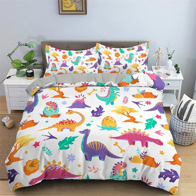 Cute Cat Bedding Set 2-3Pcs Bedroom Quilt Cover Set Single Double Size Polyester Duvet Cover Pillowcase for Adult Boy Girl