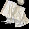 2026 Kids Ice Silk Pajamas Set Girls Cartoon Short Sleeve Shorts Sleepwear Lightweight Breathable Home Wear