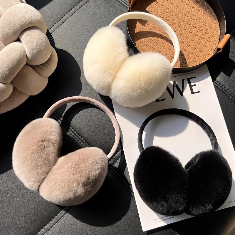 Outdoor warm plush earmuffs/Ideal Christmas gifts/Cycling earmuffs/Anti freezing ear caps/Winter ear protectors/Folding earmuffs