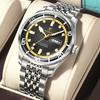 POEDAGAR Luxury Military Man Watch Casual Waterproof Luminous Date Week Men Watch Stainless Steel Quartz Men's Watches Reloj+Box