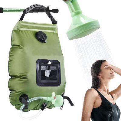 5 Gallon Solar Shower Bag - 20L Portable Camping Shower With Hose & On/Off Shower Head, Solar Heating Bag For Outdoor Hiking, Beach, Travel