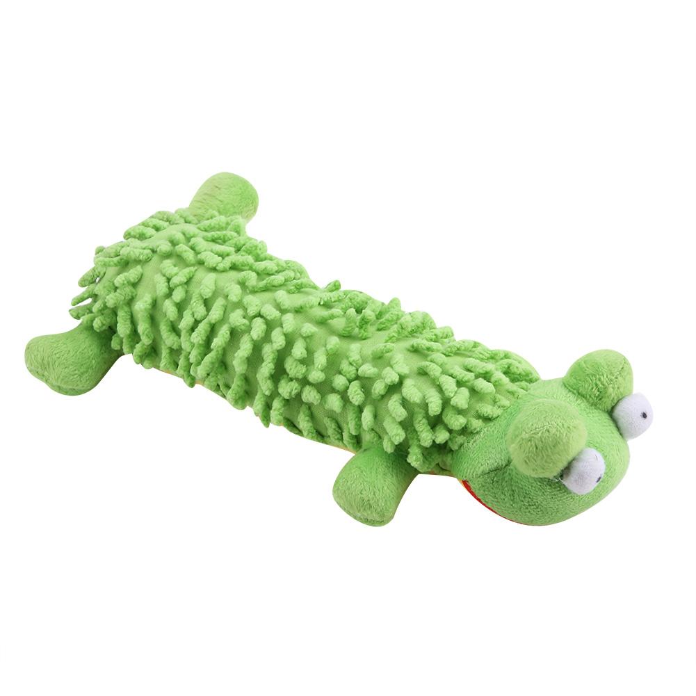 Kauspielzeug für Hunde und Katzen, Plüschspielzeug, lustiges Trainingsgerät, beste Freunde des Haustiers, Grün