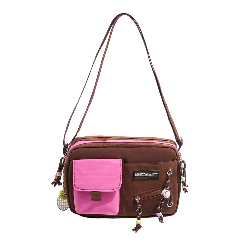 Crossbody Bag Contrast Shoulder Bag Outdoor Sports Lightweight Mobile Phone Bag