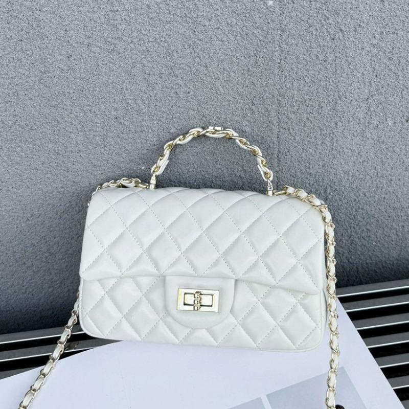 Leather rhombus chain bag women's handbag high-end new versatile single shoulder messenger small square bag