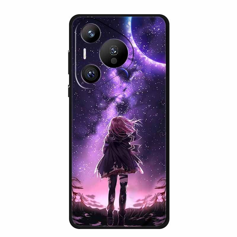 For Huawei Pura 70 Pro Case Pura70 Pro Plus Coque Black Silicone Soft Back Cover For Huawei Pura 70 Ultra Phone Case Funda Shell