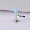 1PC 361L Surgical Steel Opal Ball Lip Stud Internally Threaded 3mm Opal Labret Ear Tragus Cartilage Helix Daith Earring Piercing 4
