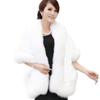 Europe, America, autumn and winter imitation fur coat temperament shawl bridal warm cape cape wedding clothing