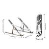 Adjustable Laptop Stand Aluminum Alloy Laptop Holder Stand Anti-slip Foldable Portable Lifting Cooling Holder For Home & Office